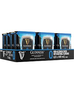 Guinness 0.0% Alcohol Free Draught Stout 24X 440ml