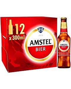 Amstel Bier Beer Bottles 12x300ml