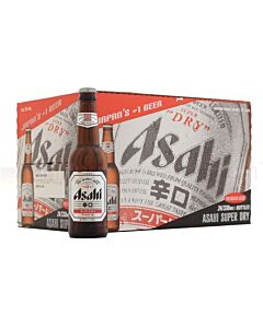 Asahi - Super Dry Japanese Premium Lager Beer Bottle - 24 x 330 ml - 5% ABV