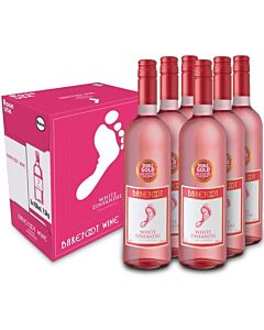 Barefoot White Zinfandel Rose Wine 6 x 75cl 