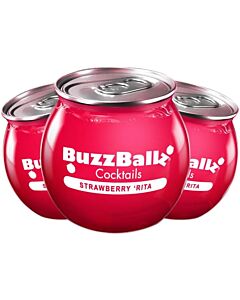 BuzzBallz Cocktails Strawberry Rita 3 x 200ml