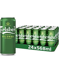 Carlsberg Pilsner Lager Beer 24 x 568ml Pint Cans