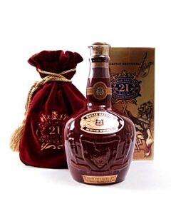 Chivas Regal - Royal Salute 21 yo - Red Wade Ceramic Decanter- Blended Scotch Whisky - 70cl - 40% ABV 