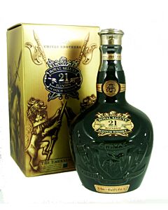 Chivas Regal - Royal Salute 21 yo - Green Wade Ceramic Decanter- Blended Scotch Whisky - 70cl - 40% ABV