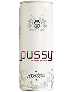 Pussy Natural Energy Drink 250Ml (Pack Of 24 X 250Ml)