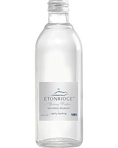 Etonridge Lightly Sparkling Spring Water Glass Bottles 24 x 330ml 