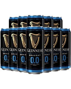  Guinness Draught 0.0 Alcohol Free Stout 440ml Cans (12 Pack)