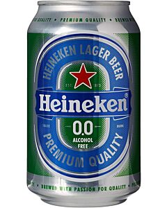 Heineken 0.0 Alcohol Free Beer Cans 24 x 330ml