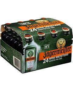 Jägermeister Herbal Liqueur, Case of 24 x 2cl mini bottles