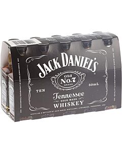 Jack Daniels Bourbon Miniatures 5cl - Pack of 10