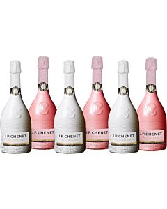 JP Chenet - Ice Edition Sparkling White Wine & Sparkling Rosé Wine Mixed Pack 6 x 75cl 
