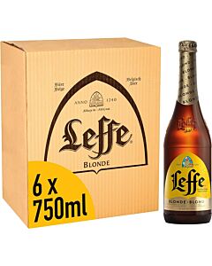 Leffe Blonde Beer 6x 750ml