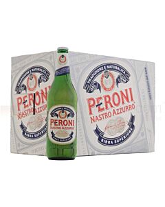 Peroni Nastro Azzurro - Premium Italian Lager Beer Bottle - 15 x 620ml - 5.1% ABV