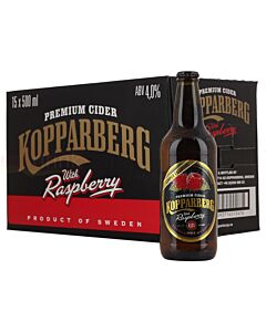 Kopparberg - Raspberry - Premium Swedish Cider - 15x500ml Bottles
