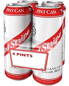 Red Stripe Cans Pint Size 24 x 568ml
