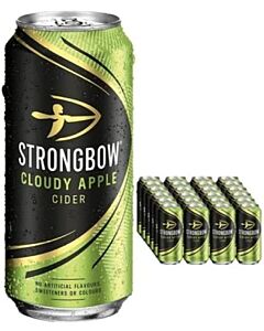 Strongbow Cloudy Apple Cider Cans, 24 x 440 ml