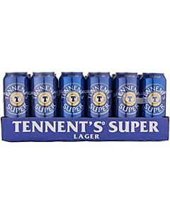 Tennent's Super Strong Lager cans Beer 24 x 500ml