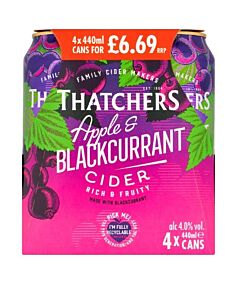 Thatchers Apple and Blackcurrant Cider  24 x 440ml
