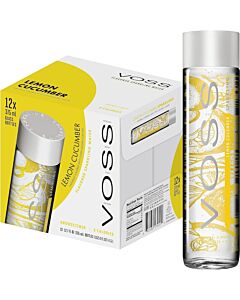 Voss Lemon & Cucumber Sparkling Water 12x 375ml