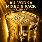 Au Vodka Variety Ice Bucket with 8 Pre Mixed 330ml Cans
