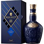 Chivas Regal - Royal Salute 21 yo - Blue Wade Ceramic Decanter- Blended Scotch Whisky - 70cl - 40% ABV 