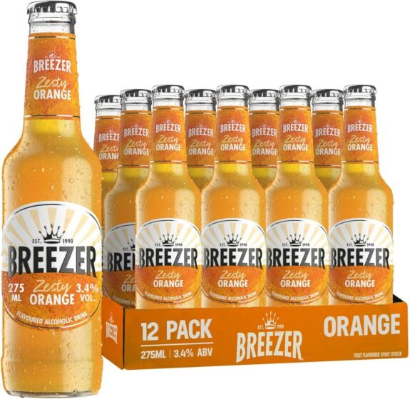 Bacardi Breezer Zesty Orange 12 x 275ml