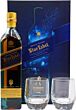 Johnnie Walker Blue Label  200th Anniversary Gift Set 70cl with branded Crystal glass tumblers 