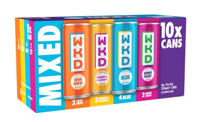 WKD Mixed Pack 10x 250ml Cans