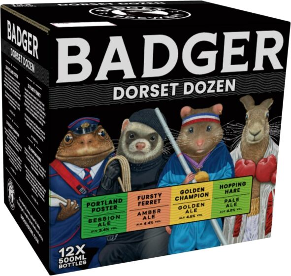 Badger Beers Dorset Dozen Beer Multipack 12 x 500ml