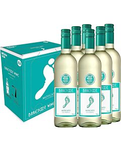 Barefoot White Moscato 6 X 75CL
