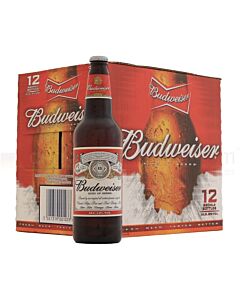 Budweiser - Premium Lager Beer Bottle - 12 x 660 ml - 4.5% ABV