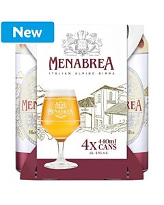 Menabrea Italian Alpine Birra Lager 24 x 440ml
