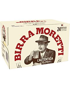 Birra Moretti Premium Lager Beer Bottle 24x 330ml
