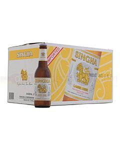 Singha - Premium Thai Lager Beer Bottle - 24 x 330 ml - 5% ABV