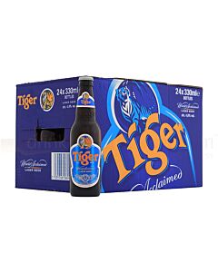 Tiger - Premium Singaporan Lager Beer Bottle - 24 x 330 ml 