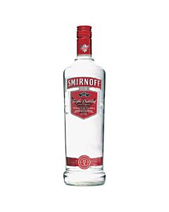 Smirnoff - Red Label - Pure Vodka - 1Ltr - 37.5% ABV