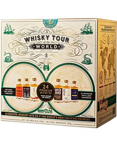 Whisky Tour of the World Advent Calendar Book Case Gift Set 24x 5cl