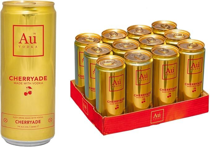 Au Vodka Cherryade Pre-Mixed Cans 12 x 330ml