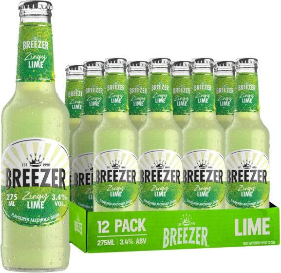 Bacardi Breezer Zingy Lime 12 x 275ml