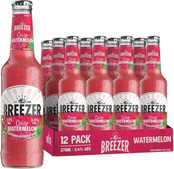 Bacardi Breezer Crisp Watermelon 12 x 275ml