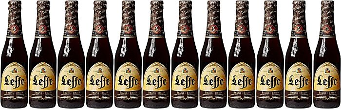 Leffe Brune  Premium Belgian Lager Beer Bottle - 24 x 330ml