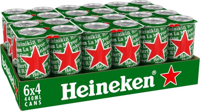 Heineken Premium Lager 24x 440ml Cans