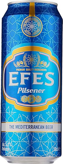 EFES Pilsner Lager Cans 24 x 500ml