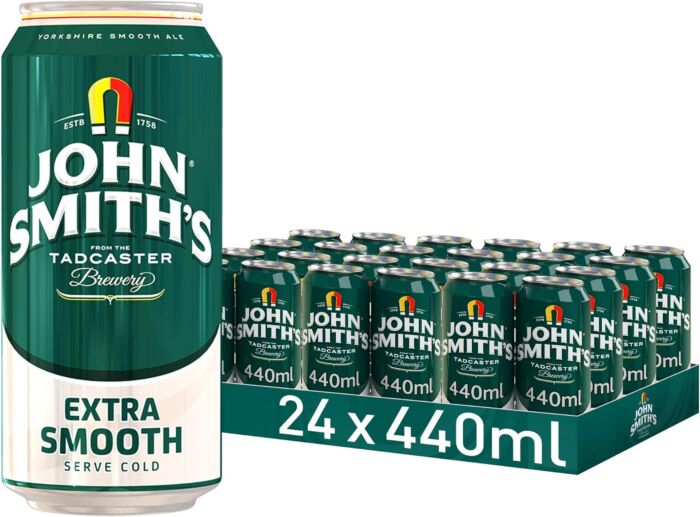 John Smiths Extra Smooth Can Beer, 24 x 440 ml
