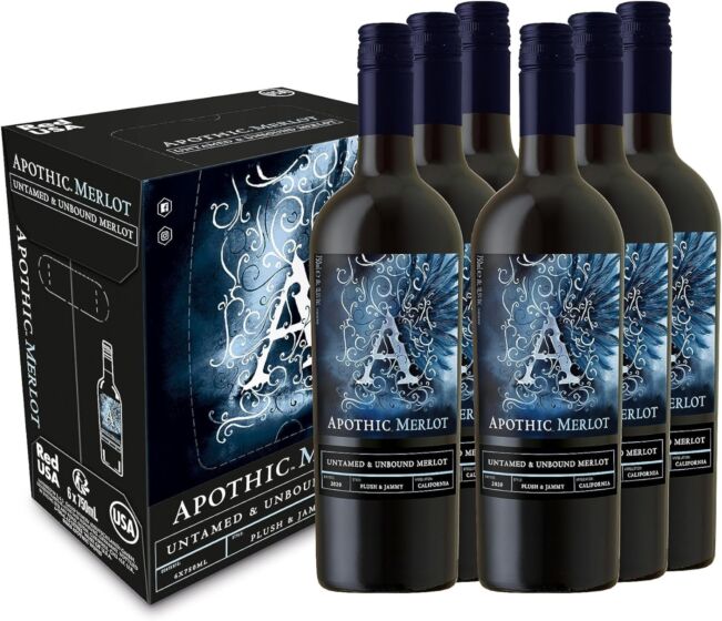Apothic Merlot Red Wine 6 X 75cl