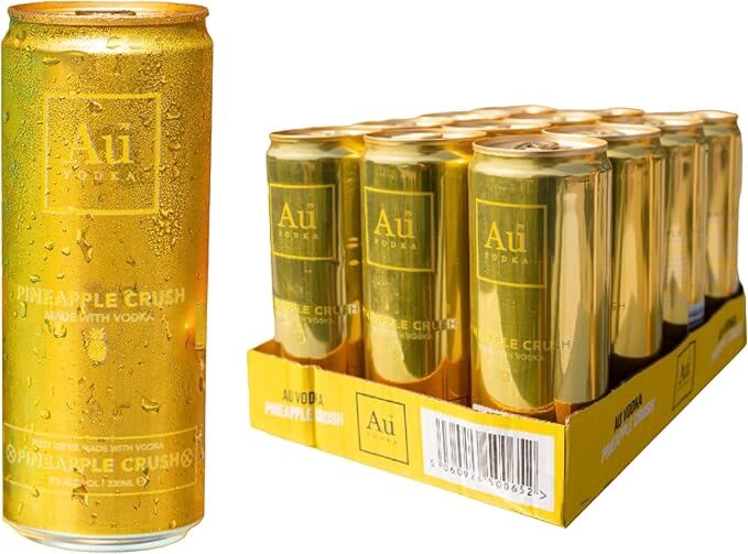 Au Vodka Pineapple Crush Pre-Mixed Cans 12 x 330ml