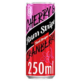 Red Stripe Rum Stripe Cherry & Cranberry Caribbean Rum Cocktail Can 250ml