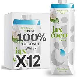 Jax Coco Pure Coconut Water 12x 1Ltr
