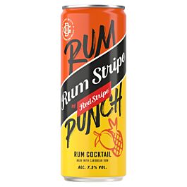 Red Stripe Rum Stripe Rum Punch Caribbean Rum Cocktail 7.5% ABV Can 250ml