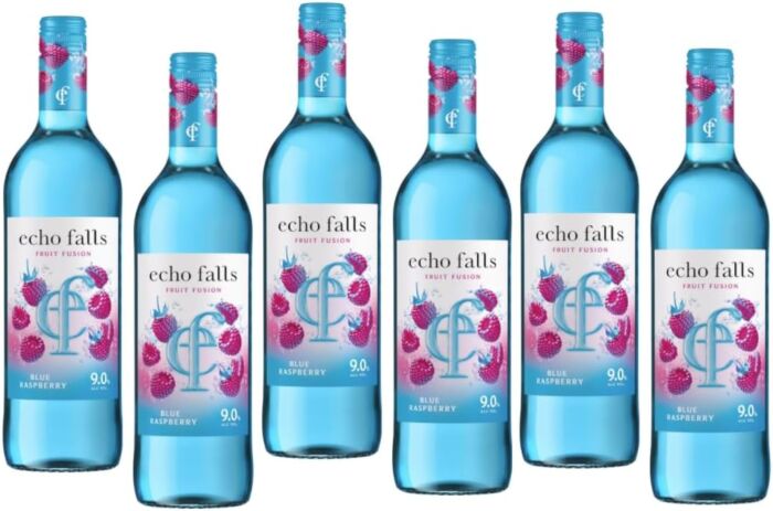 Echo Falls Fruit Fusion Blue Raspberry Wine  6 x 75cl